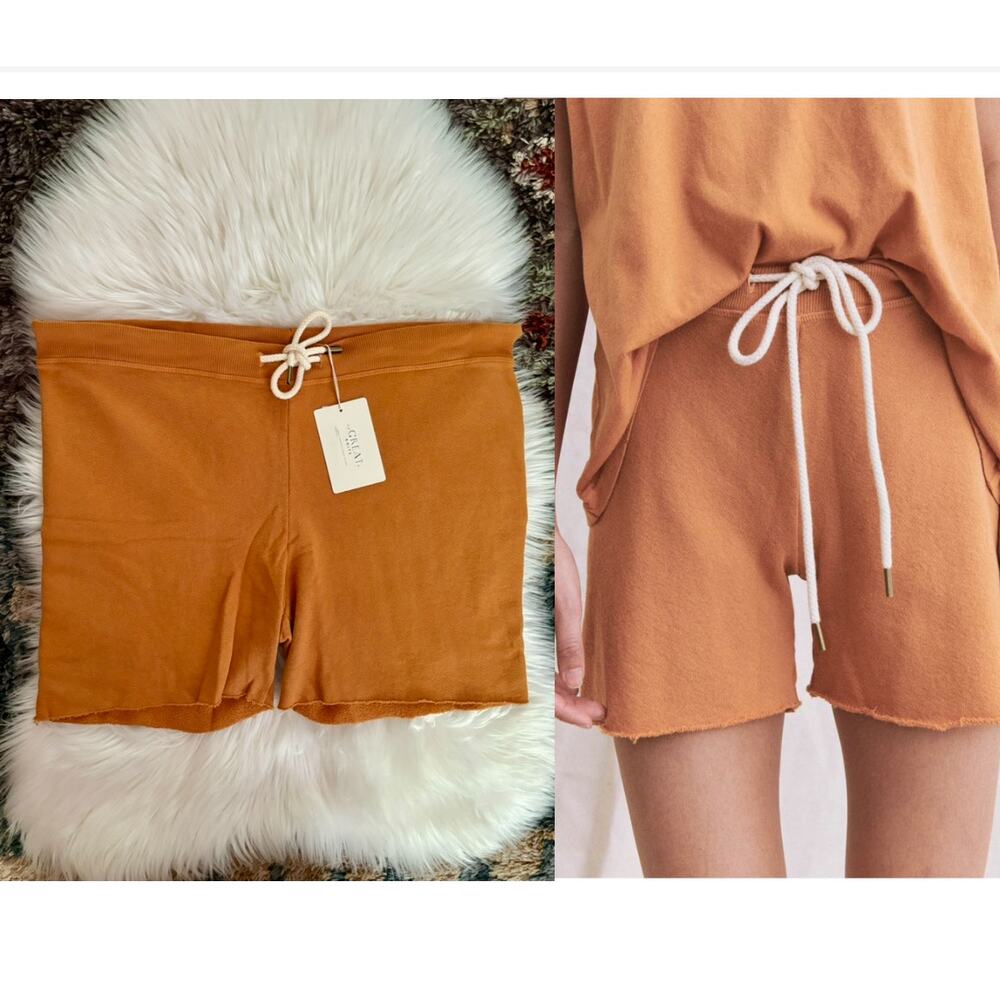 THE GREAT The Sweat Short | California Poppy  | Sz 3 | NWT